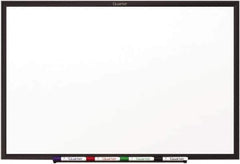 Quartet - 48" High x 96" Wide Dry Erase - Porcelain, Includes Dry Erase Markers & Mounting Hardware - Industrial Tool & Supply