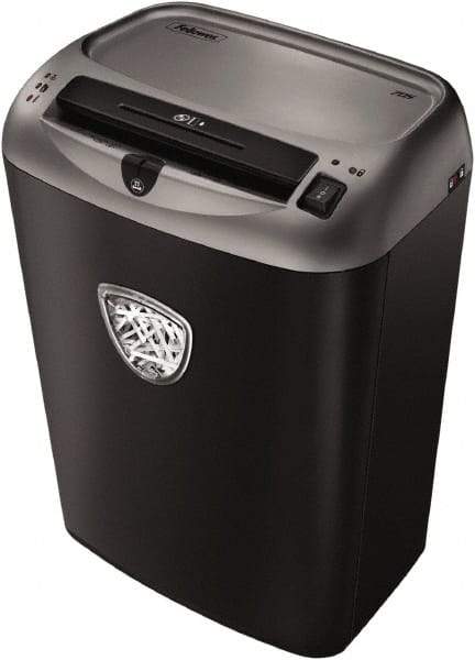 FELLOWES - 7/32" Strip, 14 Sheet Strip Cut Personal Shredder - 15-11/16" Long x 11-5/16" Wide x 18-13/16" High, Level 2 Security, 7 Gal Wastebasket - Industrial Tool & Supply