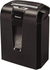 FELLOWES - 5/32" x 2" Strip, 10 Sheet Cross Cut Personal Shredder - 10-7/8" Long x 15-13/16" Wide x 18-1/8" High, Level 3 Security, 5 Gal Wastebasket - Industrial Tool & Supply