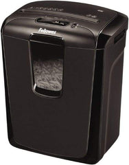 FELLOWES - 5/32" x 2" Strip, 8 Sheet Cross Cut Personal Shredder - 9-11/16" Long x 13-3/8" Wide x 15-3/8" High, Level 3 Security, 4 Gal Wastebasket - Industrial Tool & Supply