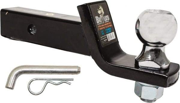 Buyers Products - 2-5/16" Ball Diam, 5-3/4" Shank Length, Hitch Ball - 2" Shank Diam, 6,000 Lb Capacity, Chrome - Industrial Tool & Supply