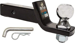 Buyers Products - 2" Ball Diam, 5-3/4" Shank Length, Hitch Ball - 2" Shank Diam, 5,000 Lb Capacity, Black Powder-Coated - Industrial Tool & Supply