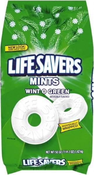 LifeSavers - Candy - Hard Candy, Wint-O-Green, 50oz Bag - Industrial Tool & Supply