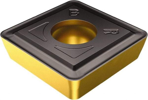 Sandvik Coromant - SPMT1212 BR Grade 4325 Carbide Turning Insert - TiCN/AI2O3/TiN Finish, 90° Square, 12.65mm Inscr Circle, 4mm Thick, 3/64" Corner Radius - Industrial Tool & Supply