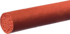 Value Collection - 100' Long, Silicone Foam Cord - 3/8" Diam, Red - Industrial Tool & Supply