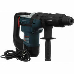 Bosch - 120 Volt 1-9/16" Keyless Chuck Electric Rotary Hammer - 0 to 3,600 BPM, 0 to 350 RPM - Industrial Tool & Supply