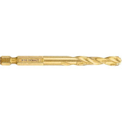 DeWALT - 9/32" High Speed Steel, 135° Point, Straight Shank Maintenance Drill Bit - Industrial Tool & Supply