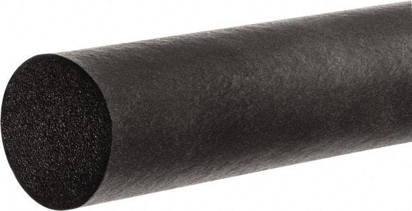 Value Collection - 100' Long, Neoprene Foam Cord - 3/8" Diam, Black - Industrial Tool & Supply