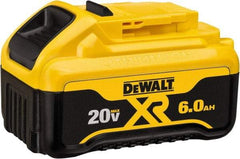 DeWALT - 20 Volt Lithium-Ion Power Tool Battery - 6 Ahr Capacity, 1 hr Charge Time, Series 20V Max - Industrial Tool & Supply