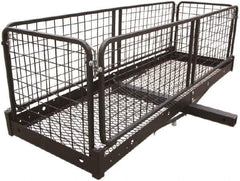 Erickson Manufacturing - Steel Folding Cargo Carrier - 20" Wide x 60.0" Long, Black, For Use with 2" Receivers - Industrial Tool & Supply