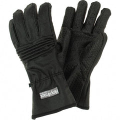 HexArmor - Size XL (10), ANSI Cut Lvl A9, Puncture Lvl 3, Abrasion Lvl 5, Silicone Rubber Coated Cut & Puncture Resistant Gloves - 11" Long, Fully Coated Coated, SuperFabric Lining, Black, Paired - Industrial Tool & Supply