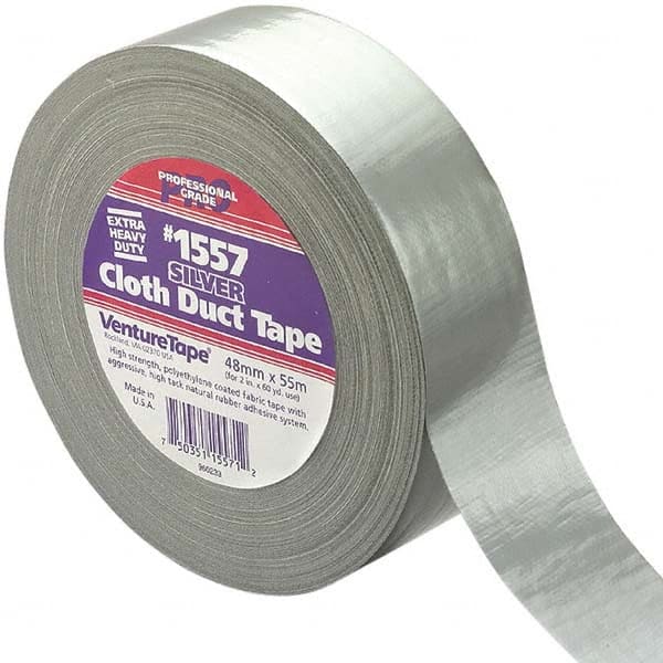 3M - 55m x 48mm x 13 mil Black Polyethylene Cloth Duct Tape - Industrial Tool & Supply