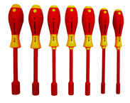 Insulated Nut Driver Metric Set Includes: 5.0 - 13.0mm. 7 Pieces - Industrial Tool & Supply