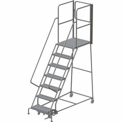 TRI-ARC - Rolling & Wall Mounted Ladders & Platforms Type: Rolling Warehouse Ladder Style: Rolling Platform Ladder - Industrial Tool & Supply