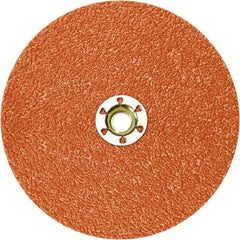 3M - 9-1/8" Diam 7/8" Hole 120+ Grit Fiber Disc - Ceramic, 6,600 Max RPM, Series 787C - Industrial Tool & Supply