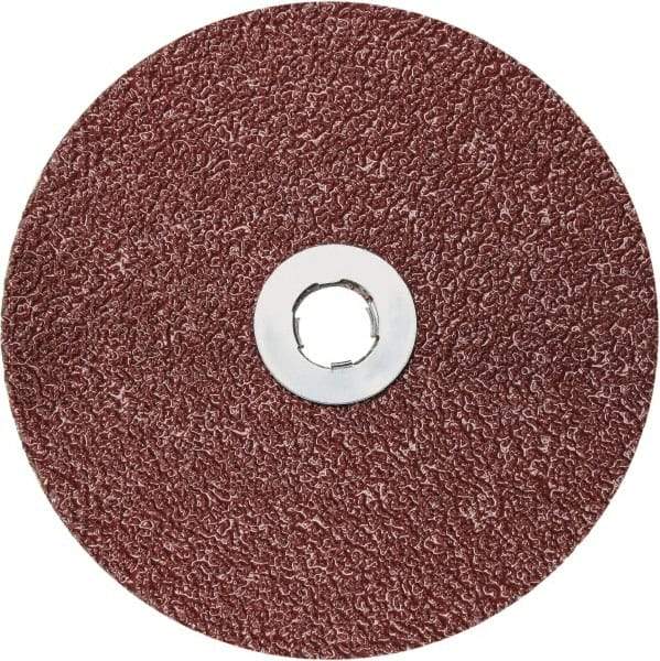 3M - 5" Disc Diam, 36 Grit, Ceramic Quick Change Disc - Type GL Attaching System, Coated, 12,000 RPM, 782C Series - Industrial Tool & Supply