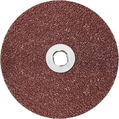 3M - 5" Disc Diam, 36 Grit, Ceramic Quick Change Disc - Type GL Attaching System, Coated, 12,000 RPM, 782C Series - Industrial Tool & Supply