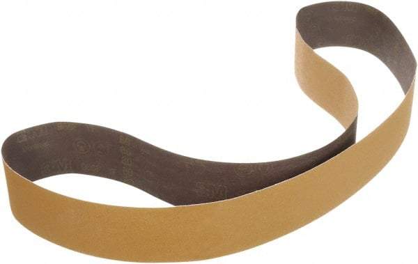 3M - 3" Wide x 24" OAL, 80 Grit, Ceramic Abrasive Belt - Ceramic, Coated, YF Weighted Cloth Backing, Series 967F - Industrial Tool & Supply