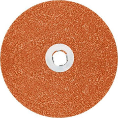 3M - 5" Diam 7/8" Hole 36+ Grit Fiber Disc - Ceramic, 12,000 Max RPM, Series 787C - Industrial Tool & Supply