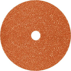 3M - 4-1/2" Diam 7/8" Hole 60+ Grit Fiber Disc - Ceramic, 13,300 Max RPM, Series 787C - Industrial Tool & Supply