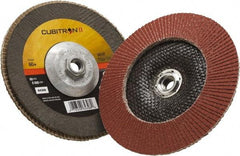 3M - 60 Grit, 7" Disc Diam, 5/8-11 Center Hole, Type 29 Ceramic Flap Disc - 8,500 Max RPM, Polyester Backing, Arbor Attaching System, Coated - Industrial Tool & Supply