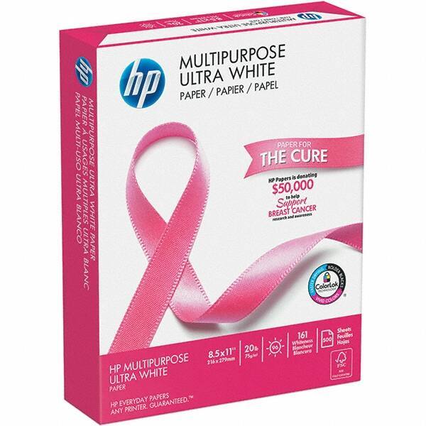 Hewlett-Packard - 8-1/2" x 11" White Copy Paper - Use with Copiers, Inkjet Printers, Laser Printers, Fax Machines - Industrial Tool & Supply