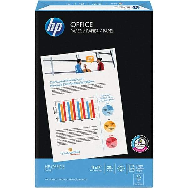 Hewlett-Packard - 11" x 17" White Copy Paper - Use with Laser Printers, Inkjet Printers, Copiers, Fax Machines - Industrial Tool & Supply