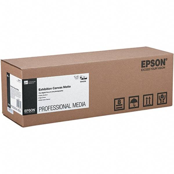 Epson - White Photo Paper - Use with Wide-Format Printers, Plotters - Industrial Tool & Supply