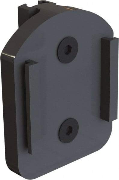 Banner Stakes - 3" High x 1" Long x 2" Wide Barrier Connector - Plastic, Matte Finish, Black, Use with Plus Banner Head, 30' Wall Mount Barrier - Industrial Tool & Supply