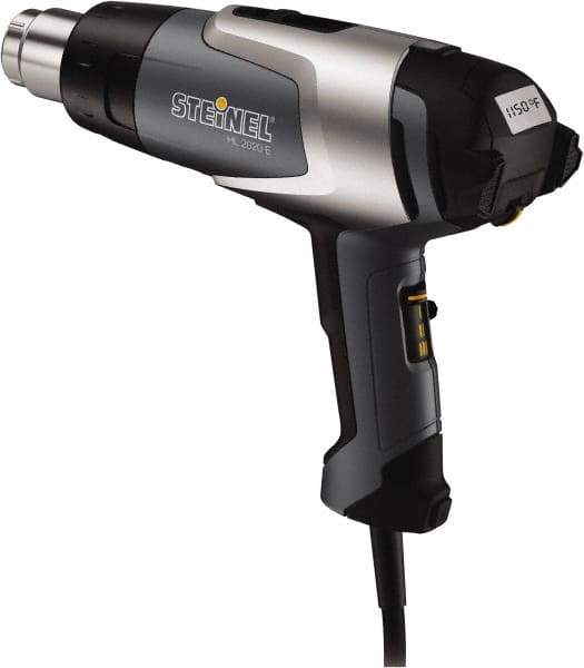 Steinel - 120 to 1,100°F Heat Setting, 4 to 13 CFM Air Flow, Heat Gun - 120 Volts, 12.5 Amps, 1,600 Watts, 6' Cord Length - Industrial Tool & Supply