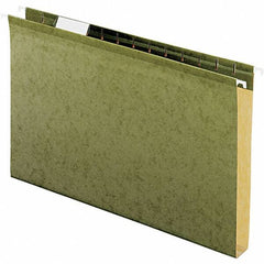Pendaflex - 9-1/2 x 14-1/2", Legal, Standard Green, Hanging File Folder - 11 Point Stock, 1/5 Tab Cut Location - Industrial Tool & Supply