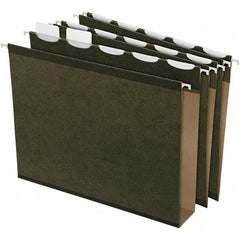 Pendaflex - 13 x 10-5/8", Letter Size, Standard Green, Hanging File Folder - 11 Point Stock, 1/5 Tab Cut Location - Industrial Tool & Supply
