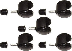 ShopSol - Black Casters - For Chairs - Industrial Tool & Supply