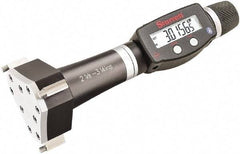 Starrett - 2-5/8" to 3-1/4", IP67, Carbide Face Electronic Inside Micrometer - 0.00005" Resolution, 0.0002" Accuracy, 3-1/16" Gage Depth - Industrial Tool & Supply