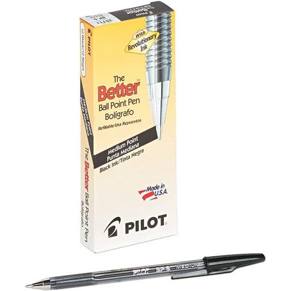 Pilot - Conical Ball Point Pen - Black - Industrial Tool & Supply