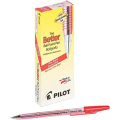 Pilot - Conical Ball Point Pen - Red - Industrial Tool & Supply