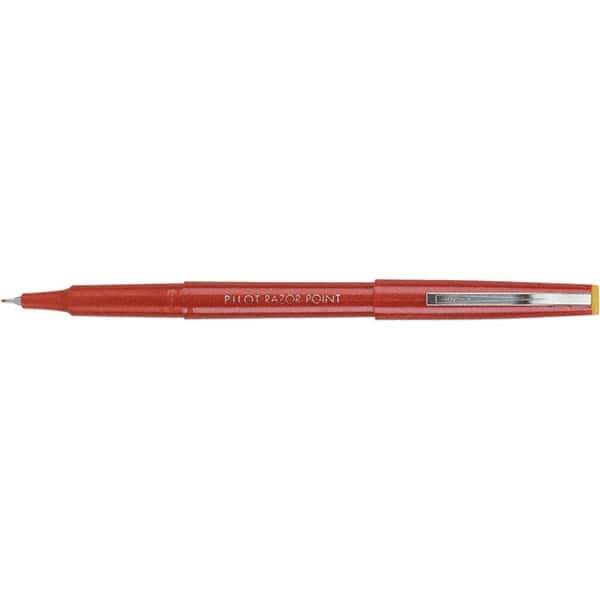 Pilot - Needle Porous Point Pen - Red - Industrial Tool & Supply