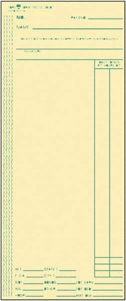 TOPS - 4" High x 9-1/2" Wide Weekly Time Cards - Use with Acroprint ATR206, Cincinnati C3000, Lathem M154 - Industrial Tool & Supply