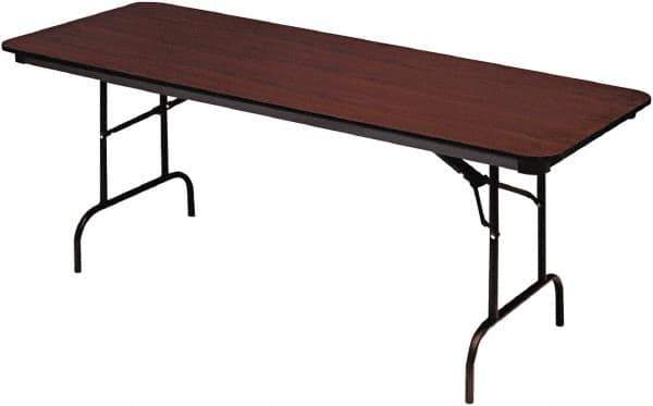 ICEBERG - 30" Long x 72" Wide x 29" High, Folding Table - Mahogany - Industrial Tool & Supply