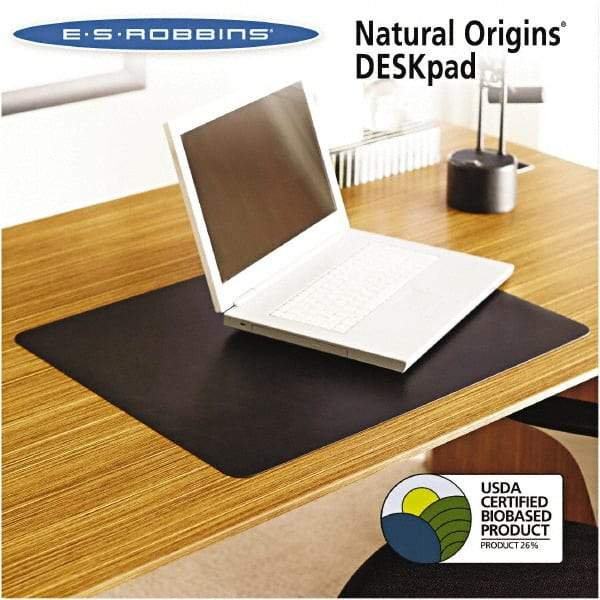 ES Robbins - Black Desk Pad - Use with Desk - Industrial Tool & Supply