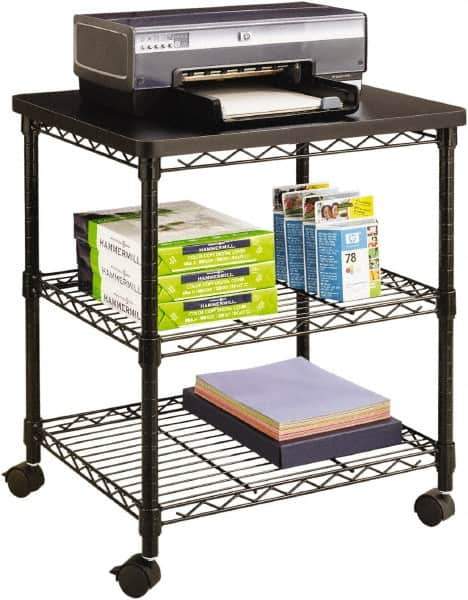 Safco - Black Case/Stand - Use with Office Machines - Industrial Tool & Supply