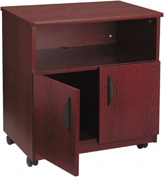 Safco - Mahogany Case/Stand - Use with Fax Machines, Printer, Copiers - Industrial Tool & Supply
