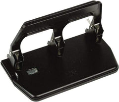 Master - Paper Punches Type: 40 Sheet Three-Hole Punch Color: Black - Industrial Tool & Supply