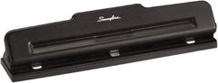 Swingline - Paper Punches Type: 10 Sheet Three-Hole Punch Color: Black - Industrial Tool & Supply