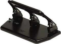 Master - Paper Punches Type: 30 Sheet Three Hole Punches Color: Black - Industrial Tool & Supply