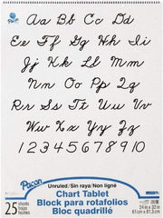 Pacon - Chart Tablets, Unruled, 24 x 32, White, 25 Sheets, Easel Pads - Use with Whiteboards, Chalkboards, Walls, Easel St&s - Industrial Tool & Supply