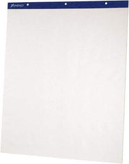 AMPAD - Flip Charts, Unruled, 27 x 34, White, 50 Sheets, 2/Pack, Flip Chart Easel - Use with Whiteboards, Chalkboards, Walls, Easel St&s - Industrial Tool & Supply