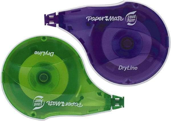 Paper Mate Liquid Paper - 1/6" x 472" Correction Tape Non-Refillable - Industrial Tool & Supply