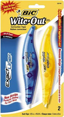 Bic - 1/5" x 236" Correction Tape Non-Refillable - Industrial Tool & Supply