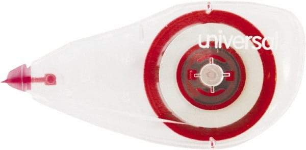 UNIVERSAL - 1/4" x 275" Correction Tape Non-Refillable - Industrial Tool & Supply